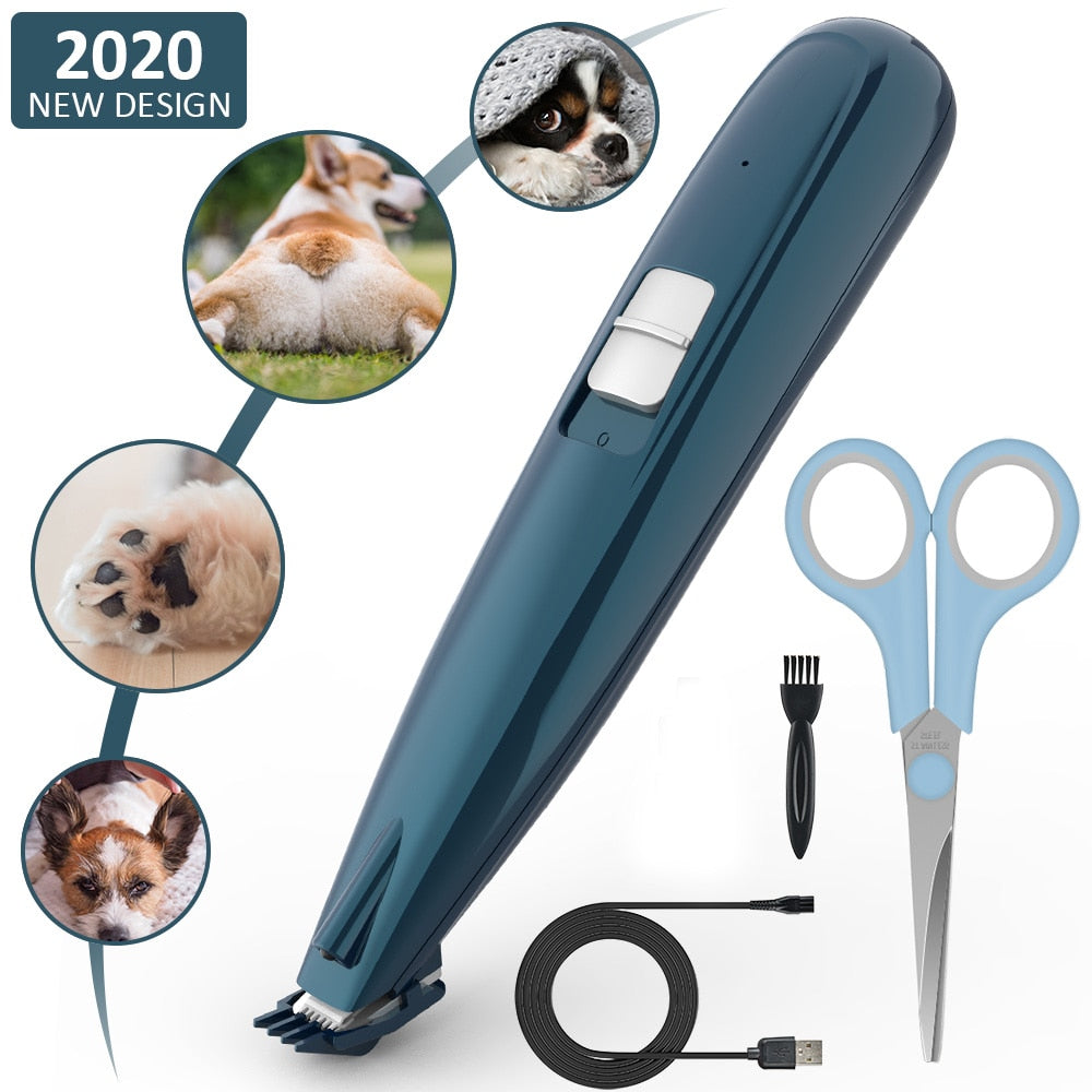 Pet grooming clippers cordless cat and small dogs clipper low noise electric pet trimmer - by Famigift