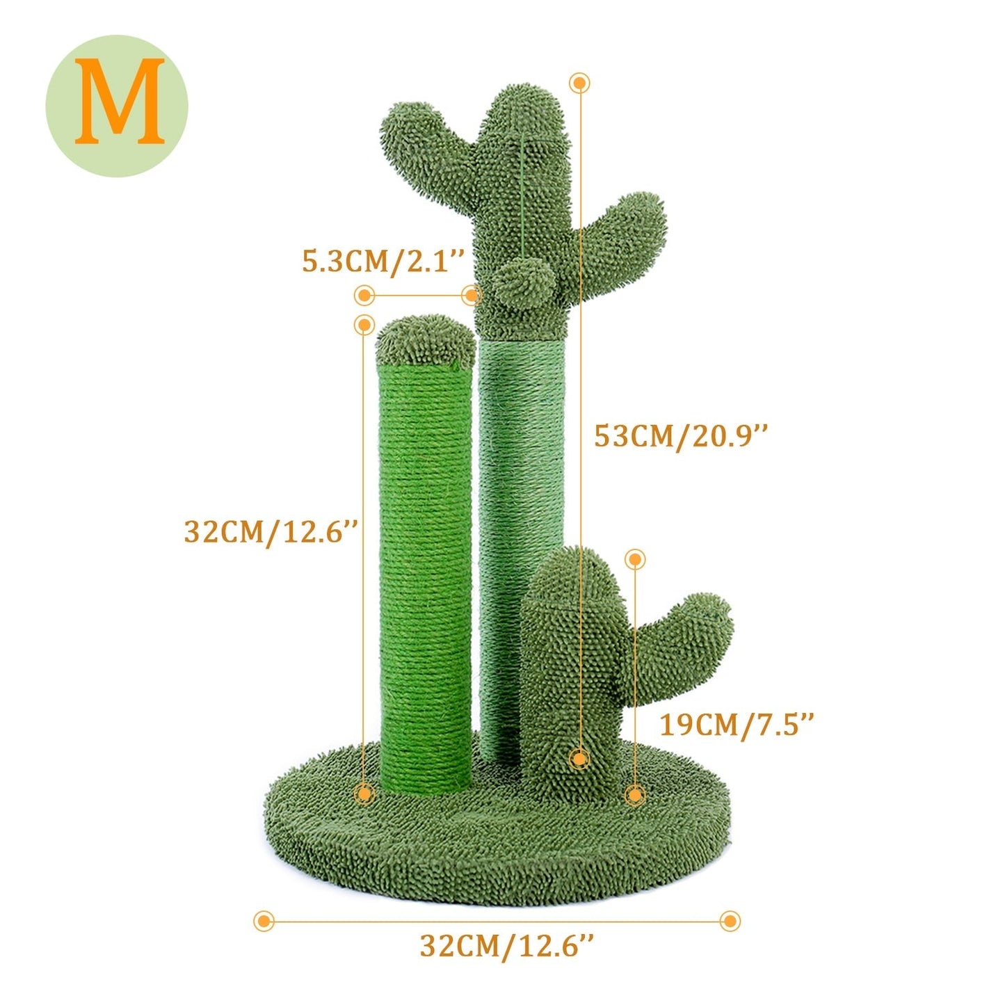 Cactus cat scratcher post featuring cat tree - by Famigift