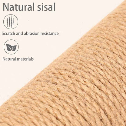 Cats ultimate scratching post 100% natural durable sisal cat tree - by Famigift