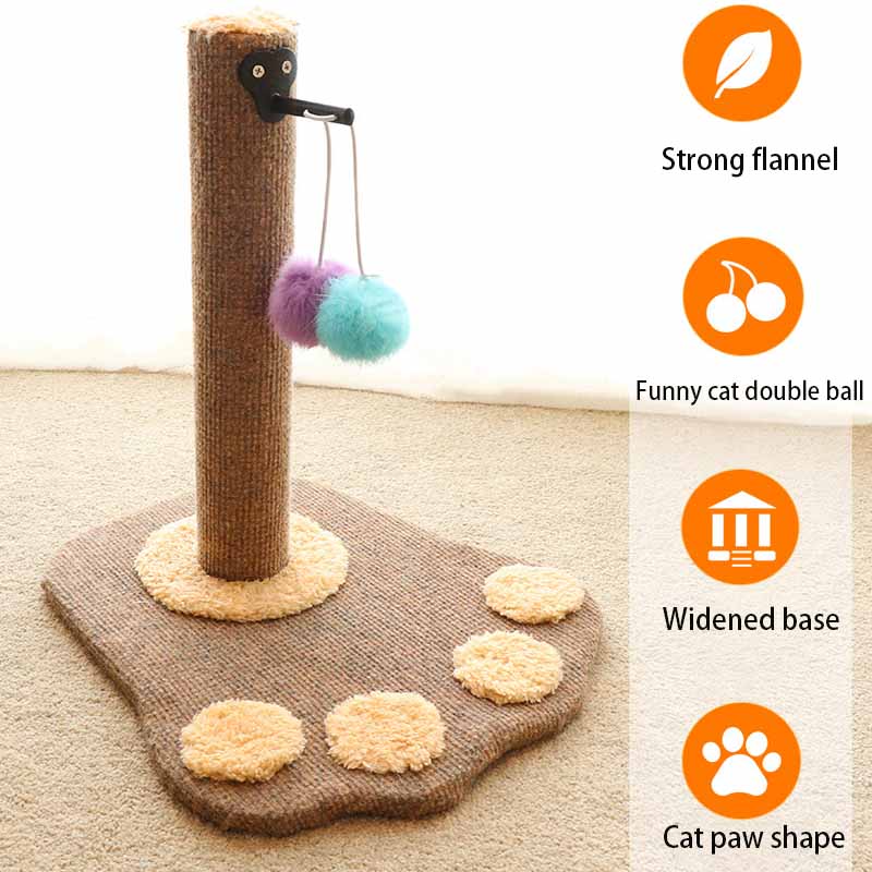 Cats ultimate scratching post 100% natural durable sisal cat tree - by Famigift