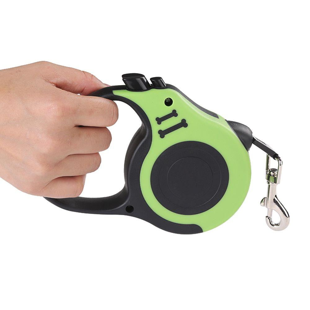 Retractable Strong Nylon Dog Leash with Comfortable Hand Grip, One Button Brake, Pause & Lock - by Famigift