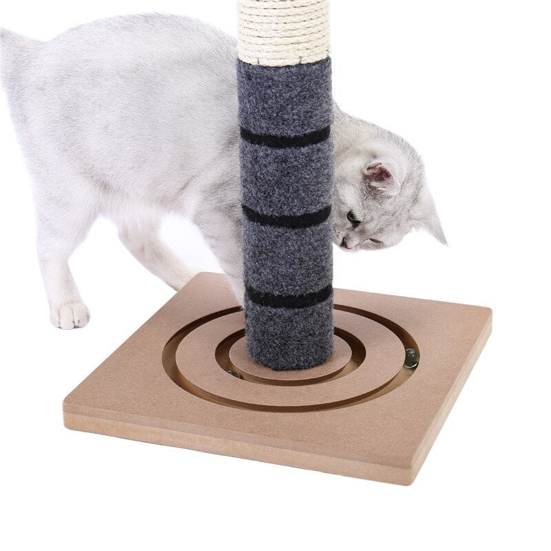 Cat Scratching Post Cat Tree Interactive Toys - by Famigift