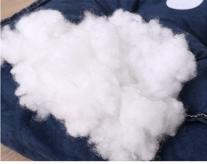 Pet Dog Beds Mat for Small Medium Large Dogs with Pillow - blue - by Famigift