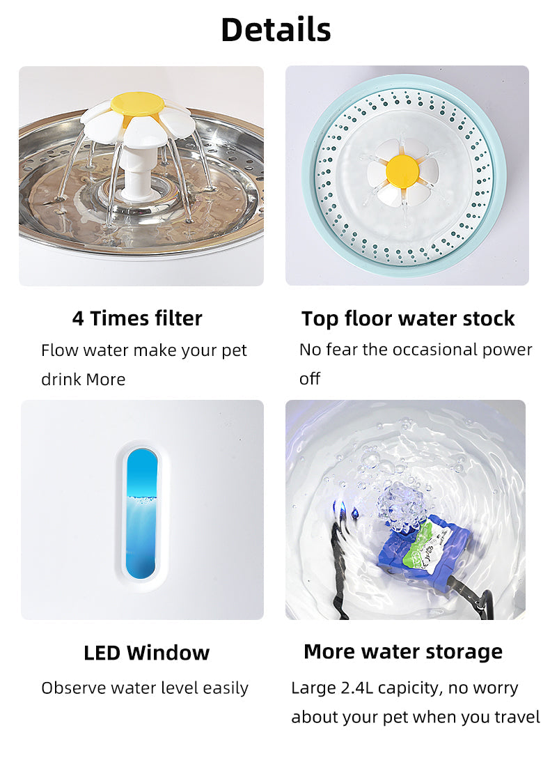 Automatic Water Dispenser Cat Water Fountain - by Famigift