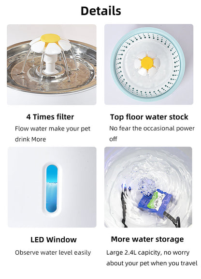 Automatic Water Dispenser Cat Water Fountain - by Famigift