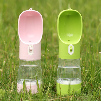 Pet Water Bottle Portable Outdoor Travel Water feeder - Blue - by Famigift