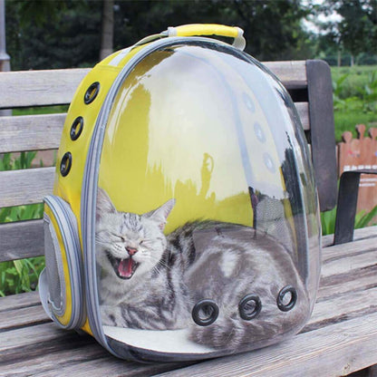 Portable Pet Carrier Backpack With Space Capsule Bubble - by Famigift
