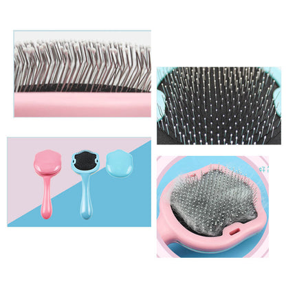 Cat Paw Grooming Comb Undercoat Pin Rake Brush for Pets' Hair Shedding - by Famigift