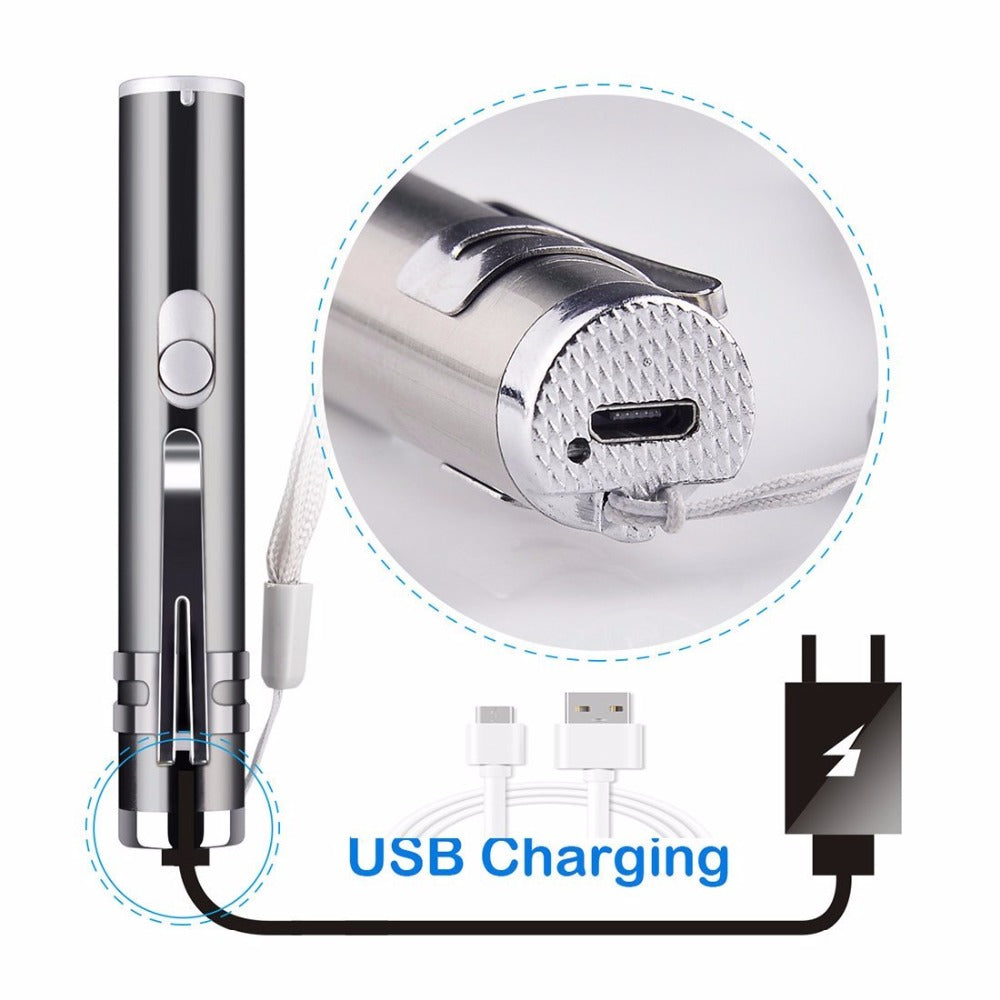 Rechargeable Cat Laser Pointer 3 in 1 Cat Toy Red Laser Pointer - by Famigift