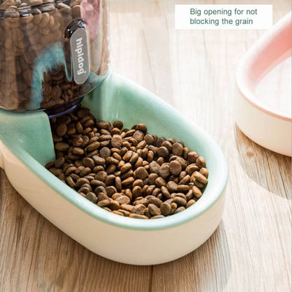 Pets Automatic Self-Dispensing Gravity Pet Feeder and Waterer for Dogs & Cats - Feeder - by Famigift