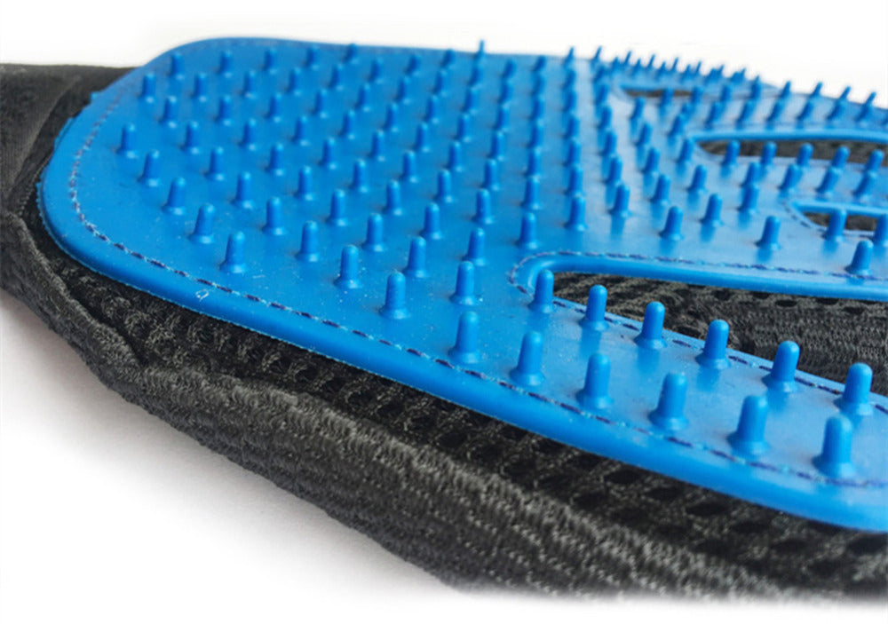 Pet Dog Hair Brush Comb Glove For Pet Cleaning Massage (1 pair - by Famigift