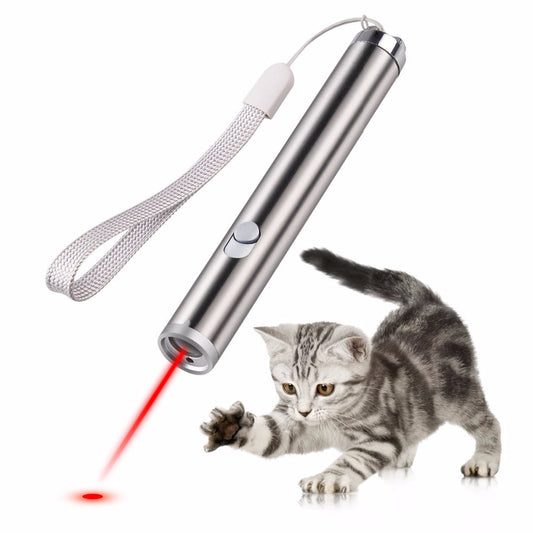 Rechargeable Cat Laser Pointer 3 in 1 Cat Toy Red Laser Pointer - 1 x Rechargeable Laser Pointer - by Famigift