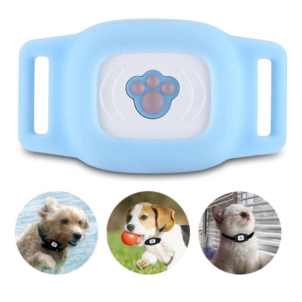 Pet GPS Tracker, Tracking Collar Device Waterproof Suitable For Dogs and Cats - Pink - by Famigift