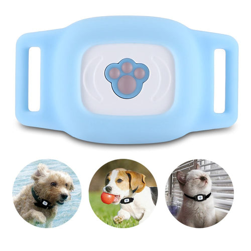 Pet GPS Tracker, Tracking Collar Device Waterproof Suitable For Dogs and Cats - Pink - by Famigift