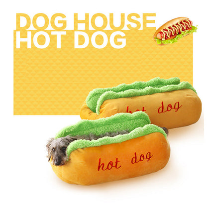 Hot Dog Bed Dog Kennel Mat Warm Soft Bed - by Famigift