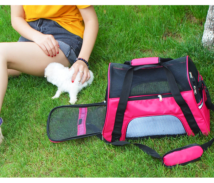 Petcare Portable Dog Carrier - Pink - by Famigift