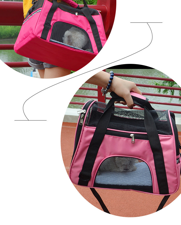 Petcare Portable Dog Carrier - Pink - by Famigift