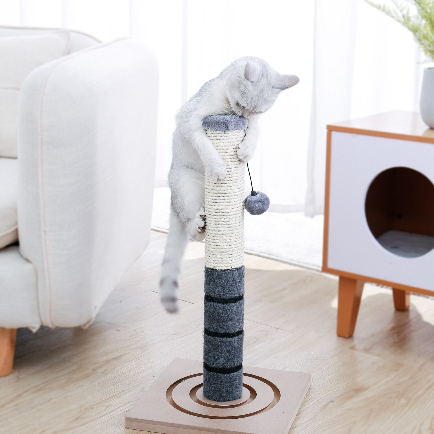 Cat Scratching Post Cat Tree Interactive Toys - by Famigift