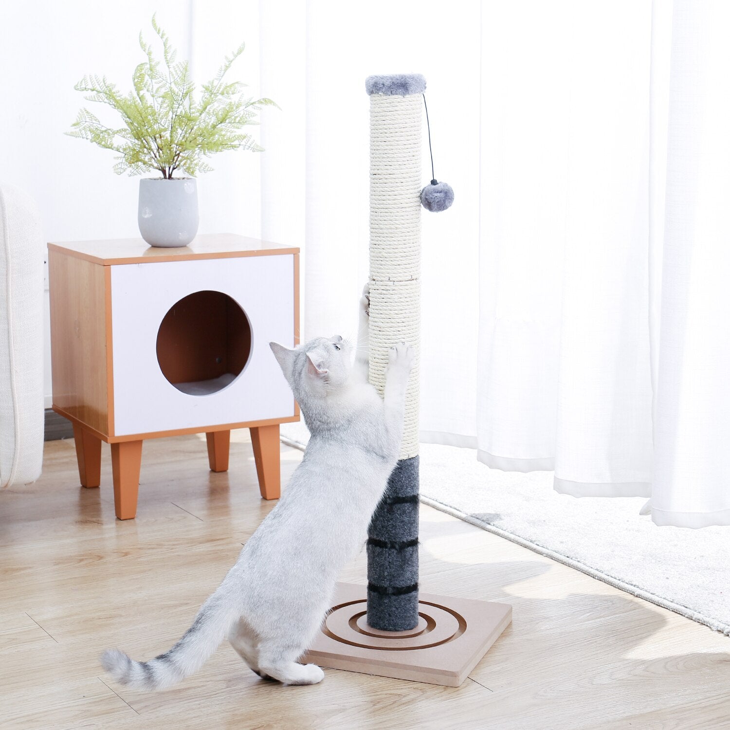 Cat Scratching Post Cat Tree Interactive Toys - by Famigift
