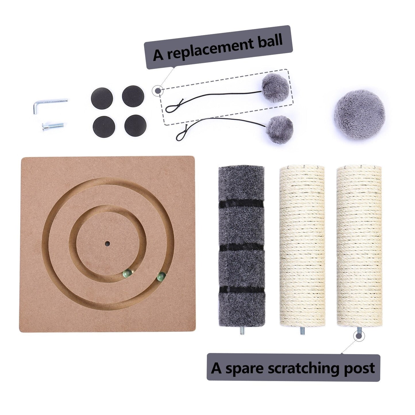 Cat Scratching Post Cat Tree Interactive Toys - by Famigift