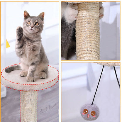 Pet cat scratching toy sisal climbing furniture cat interactive toys - by Famigift