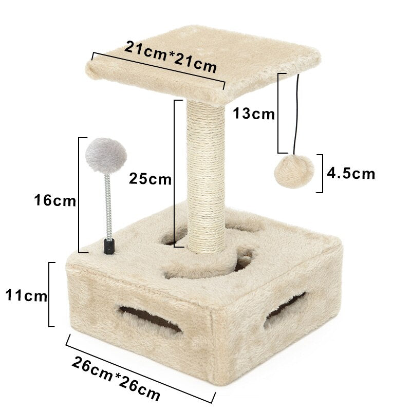 Pet cat scratching toy sisal climbing furniture cat interactive toys - by Famigift