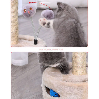 Pet cat scratching toy sisal climbing furniture cat interactive toys - by Famigift