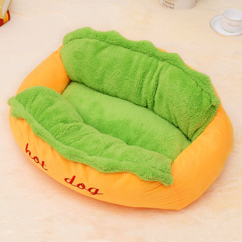 Hot Dog Bed Dog Kennel Mat Warm Soft Bed - by Famigift