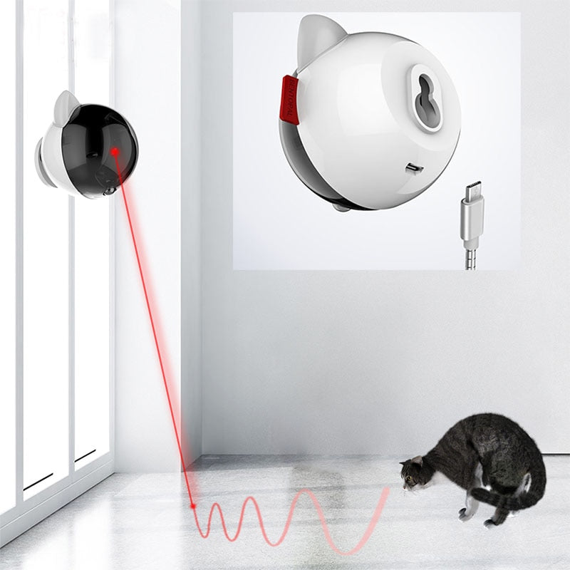Invigorating Cat Laser Toy Automatic Smart Cat Led Light Interactive Electric Funny Teaser Toy Laser - by Famigift