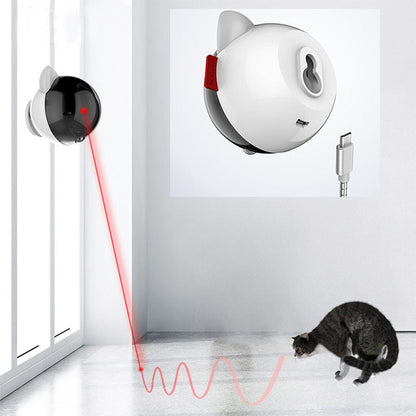Invigorating Cat Laser Toy Automatic Smart Cat Led Light Interactive Electric Funny Teaser Toy Laser - by Famigift