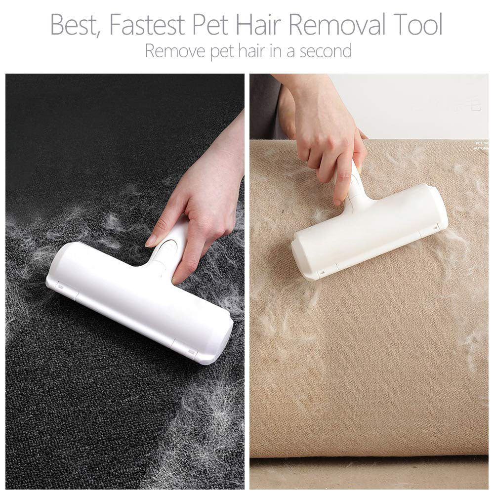 Pet Hair Removel Roller Remover Cleaning Brush Fur Removing Dog Cat Animals Hair Brush - by Famigift