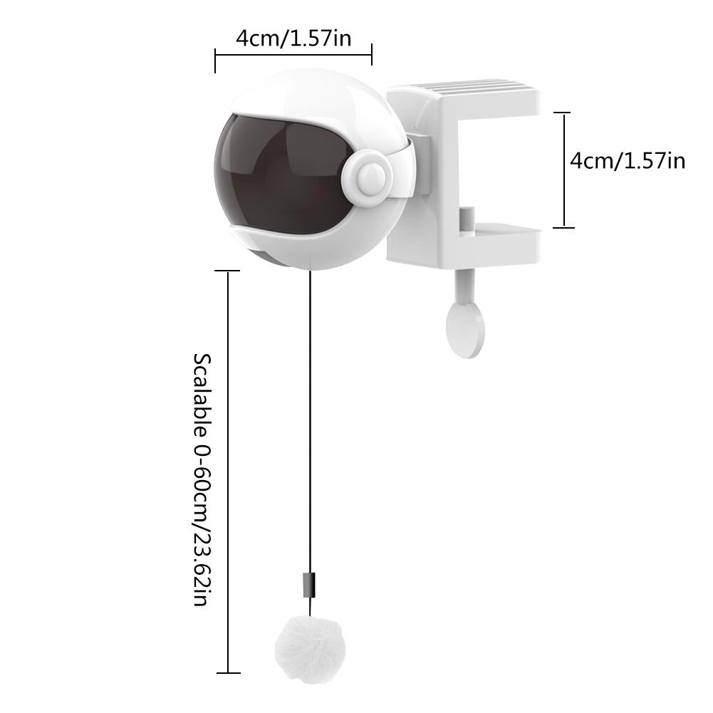New Electric Cat Toy Funny Cat Teaser Ball Toy Automatic Lifting Spring Rod - by Famigift