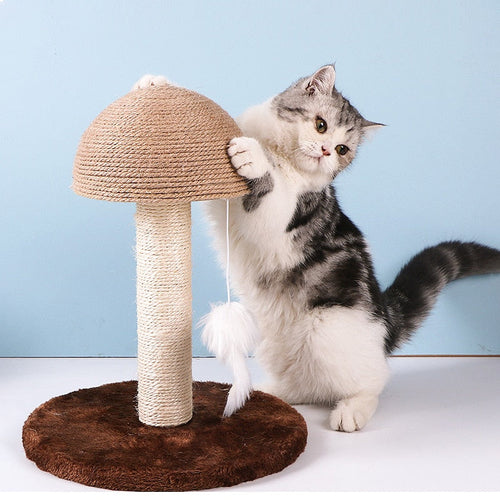 Cat tree tower sisal cat climbing frame furniture scratching post for kitty climber house - by Famigift