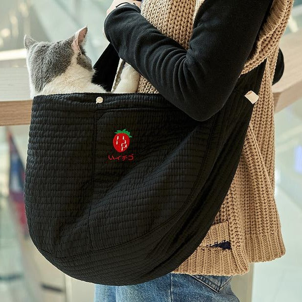 Cat carrier portable one shoulder messenger bag - L-within 6kg - by Famigift