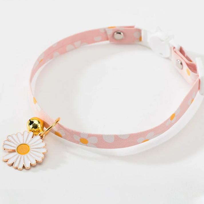 Pet Collar Daisy Cat Neck Jewelry Bell - by Famigift