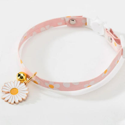Pet Collar Daisy Cat Neck Jewelry Bell - by Famigift