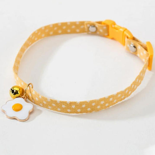 Pet Collar Daisy Cat Neck Jewelry Bell - Average size can be adjusted (17-33cm - by Famigift