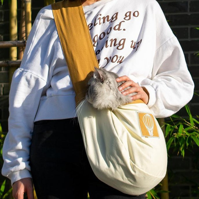 Cat carrier portable one shoulder messenger bag - L-within 6kg - by Famigift