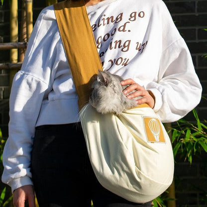 Cat carrier portable one shoulder messenger bag - L-within 6kg - by Famigift