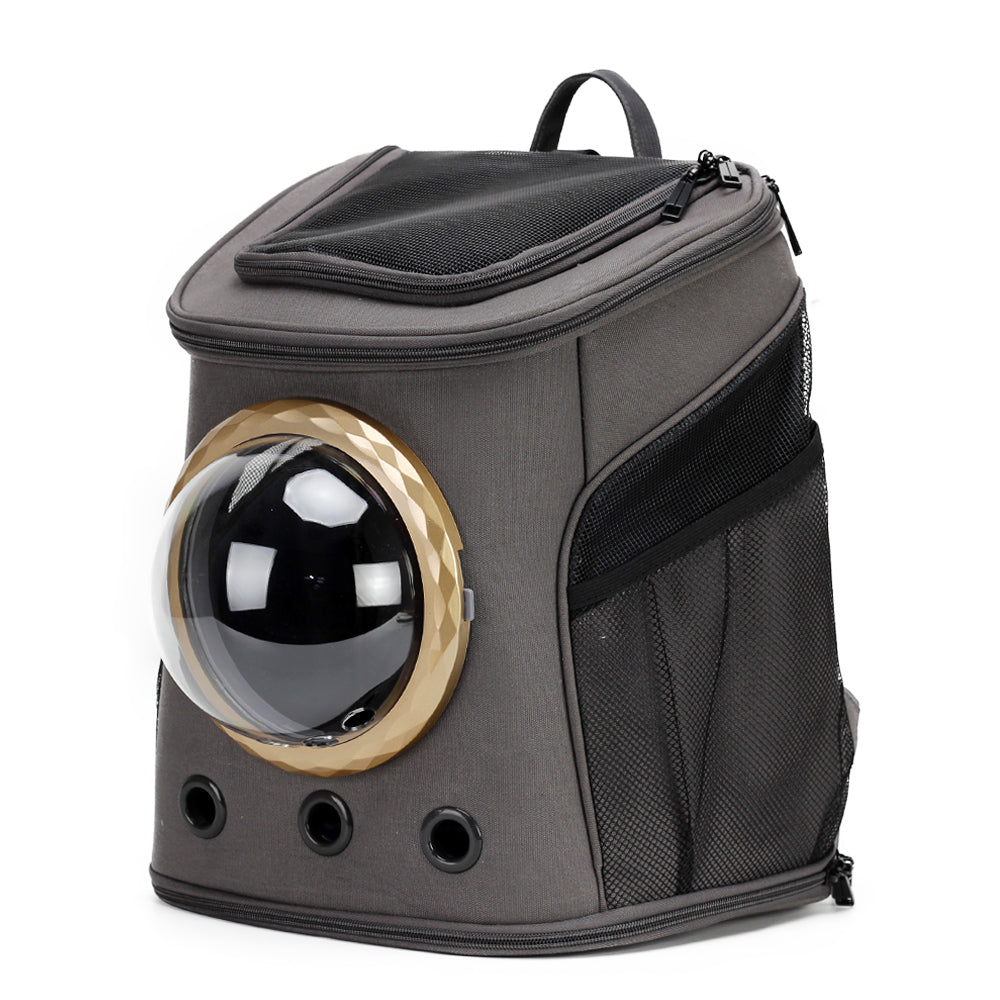 Cat backpack pet cabin travel - grey - by Famigift
