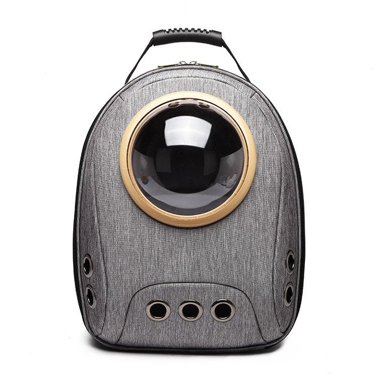 Pet cat carrier bag breathable outdoor pet backpack with bubble portable - by Famigift