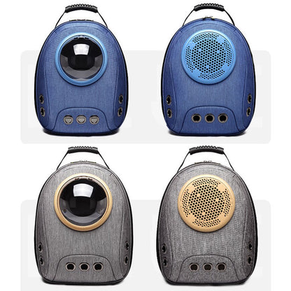 Pet cat carrier bag breathable outdoor pet backpack with bubble portable - by Famigift