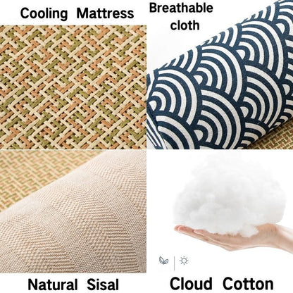 Pet Coolling Mat Summer Breathable Dog Cat Sleeping Bed Cushion - L-shaped - by Famigift