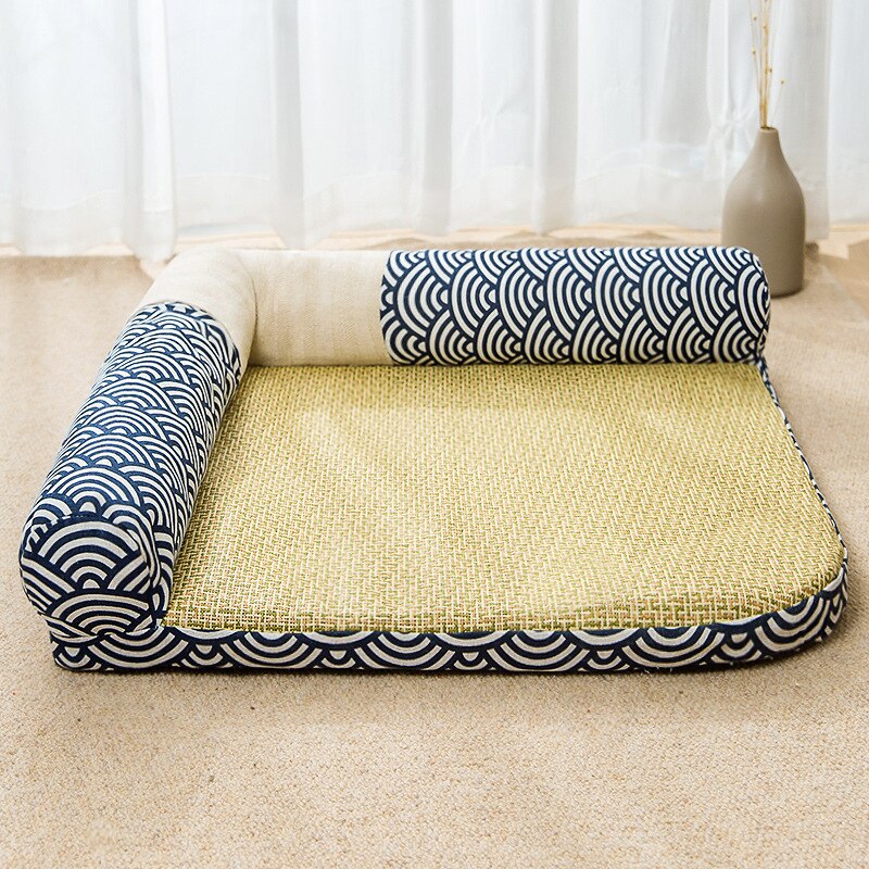 Pet Coolling Mat Summer Breathable Dog Cat Sleeping Bed Cushion - T-shaped - by Famigift