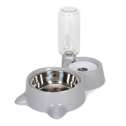 Pet Dog Cat Bowl Fountain Automatic Food Water Feeder Container Dispenser - by Famigift