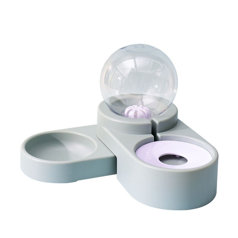 Pet Dog Cat Bowl Fountain Automatic Food Water Feeder Container Dispenser - by Famigift