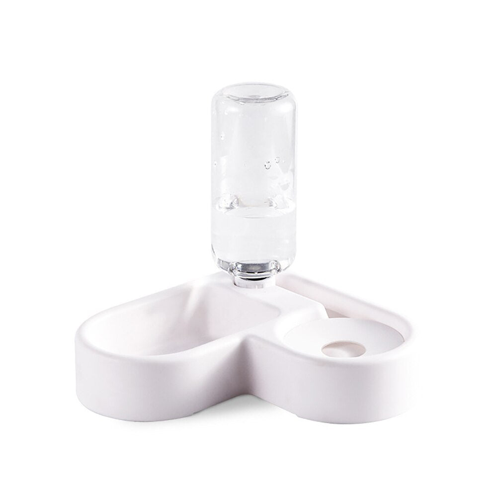 Pet Dog Cat Bowl Fountain Automatic Food Water Feeder Container Dispenser - by Famigift
