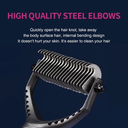 Pet Hair Remover Brush Cat Grooming Comb Effectively Self Cleaning - Comb set with box - by Famigift