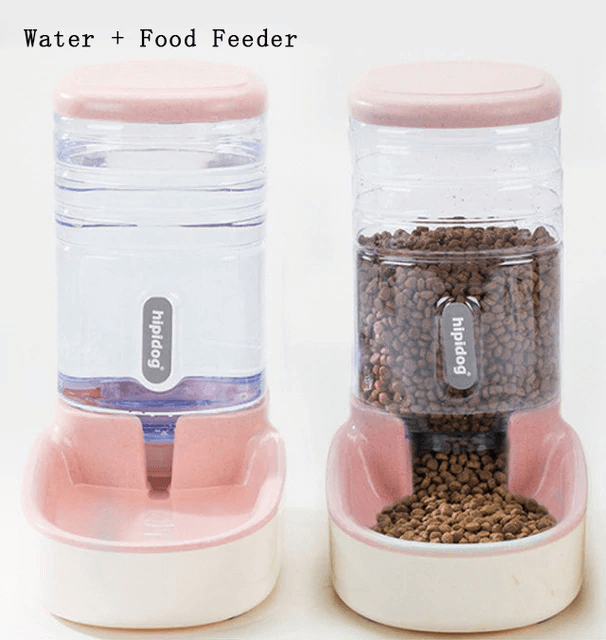 Pets Automatic Self-Dispensing Gravity Pet Feeder and Waterer for Dogs & Cats - by Famigift