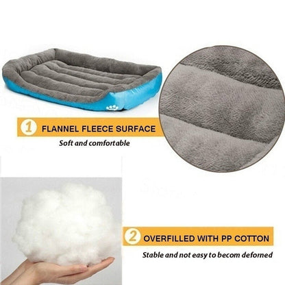 Petcare Soft Fleece Dogs Bed - Purple - by Famigift